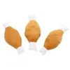 Juguete para Perros Duradero Masticable Peluche Chirriante Pata de Pollo Hueso Forma de Chile Pequeño Autoentretenimiento Alivio del Aburrimiento Juguete para la Dentición para Cachorros