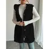2026 Nuevo Otoño Invierno Europeo y Americano Amazon AliExpress TEMU Chaleco Blanco de Felpa Doble Cara con Capucha y Botones
