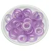 Morado Transparente Hielo 20mm Hebilla de Paz Hebilla de Princesa Piezas para Aretes Venta al por Mayor DIY Colgantes de Joyería de Jade Pasador Accesorios de Jade