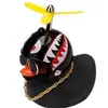 Pato de tremolo de coche pato de viento pato libélula hélice pato garabato gafas DIY pato amarillo pato jengibre Pato Negro