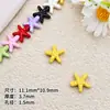 Acessórios coloridos de estrela-do-mar em liga oceânica pintados, materiais para corrente de celular DIY, acessórios de cabelo, enfeites artesanais de estrela de cinco pontas