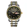 Wolix Reloj de Cuarzo Clásico de Negocios para Hombre con Doble Calendario y Esfera Grande Venta al por Mayor Comercio Exterior Transmisión en Vivo Venta Caliente