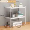Estante de Almacenamiento para Escritorio de Oficina Organizador de Cosméticos Soporte Estantería para el Hogar Escritorio de Estudiante Estante de Almacenamiento Multicapa Simple Librero