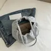 Bolsas Femininas Verão 2026 Nova Moda Bolsa Saco com Laço Elegante Bolsa de Ombro Feminina Bolsa de Braço Atacado