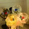 Día de San Valentín confesión Rosa LED bola de onda Red de puesto de globos bouquet de red bola de onda luminosa al por mayor