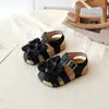 Sandalias Cerradas para Niñas 2026 Verano Nueva Moda Zapatos de Princesa con Suela Suave y Lazo para Niños, Zapatos de Playa para Bebés Niñas