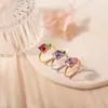 Anel de Pedra de Nascimento Personalizado Ins Mais Vendido no Exterior, Joia Feminina Elegante e Simples, Diamante, Dia das Mães, Dia dos Namorados