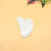 Spot atacado pastilhas raspadoras em formato de coração raspador de pó de jade falso rolo massageador bastão de beleza