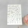 Adesivo Estilo Ins Coração de Menina Laser Borboleta Aurora Pérola Strass Decoração de Presente Adesivo Estéreo Adesivo Infantil