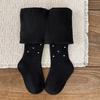 Outono e Inverno Veludo Fino Crianças Brilho Diamante Céu Estrelado Algodão Macio Meia-Calça Bebê Leggings Escovados Meias para Meninas Tamanho Pequeno e Médio