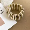 Pulseira Redonda Elástica de Acrílico Transfronteiriça Europeia e Americana, Pulseira de Commuter Retrô de Luxo Leve, Joia Simples Casual para Mulheres