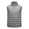 Chaleco de plumón nuevo Otoño/Invierno 2021 para mujer, corto, ligero, cálido, con cuello alto, chaqueta de moda casual