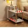 Mesita de noche moderna minimalista para el hogar dormitorio estante de almacenamiento de mesita de noche para casa de alquiler mesa lateral pequeña simple para sofá mesa de centro