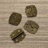 Bisagra de 23x 23mm Bisagra de Encaje Bisagra para Caja de Joyería Hierro Retro Caja de Madera Plegable Mariposa 4 Agujeros Conexión de Bisagra Bisagra Delgada