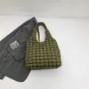 Bolso de Hombro Versátil de Invierno para Mujer, Bolso de Algodón Engrosado de Gran Capacidad, Bolso de Mano Ligero a Cuadros Suave