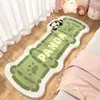 Alfombra de Rayas de Animales de Dibujos Animados, Manta para Mesita de Noche de Dormitorio, Tapete para Mesa de Centro de Sala de Estar de Gatito, Alfombra de Piso Resistente a Manchas y Fácil de Cuidar de Imitación de Cachemira