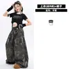 Disfraz de jazz para niña, moderno y genial conjunto de escenario de jazz para niños, moderno atuendo de moda de verano para actuaciones de niñas