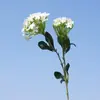 Jazmín de Noche de Tallo Largo con 2 Cabezas Hortensia Flor Artificial Flor Falsa Decoración del Hogar Adorno para Habitación de Invitados Decoración para Fotografía de Bodas
