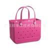 Bolsa de Praia Eva Xinfengjiang Grande Armazenamento de Viagem Bolsa de Praia Cor Sólida Feminina Portátil Bolsa de Eva com Furos