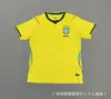 Venta al por mayor transfronteriza de camisetas de fútbol de edición especial brasileña, uniformes de entrenamiento de estilo antiguo (local y visitante), ropa deportiva transpirable de manga corta para verano