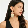 2026 Nuevas Joyas Transfronterizas Europeas y Americanas Más Vendidas Personalizadas Aro Repujado Aleación Moda Vintage Pendientes Aretes