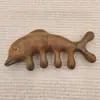Peine de Masaje Sándalo Peine de Meridianos Acupunto Masajeador de Cabeza Caída del Cabello Universal Peine de Masaje de Cinco Dedos Artefacto Raspador para Cabeza y Cuello