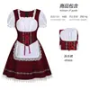 Ropa del Oktoberfest de Múnich Vestido Étnico Disfraz de Escenario Granja Bávara Pastoral Disfraz de Sirvienta de Carnaval