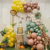 Nueva Cadena de Globos Serie Animales de la Jungla Decoración de Fiesta Temática Bosque Guirnalda de Globos Arreglo de Látex Mate