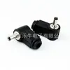 Adaptador de corriente CC macho y hembra de unión sin soldadura 3.5*1.3/1.1*10MM conector de codo enchufe de flujo terminal