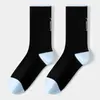 Calcetines de Ciclismo para Mujer de Alta Elasticidad, Transpirables y Amortiguadores, Calcetines Deportivos de Fitness Profesionales con Rizo, Calcetines de Media Caña Reflectantes para Ciclismo Nocturno para Hombre