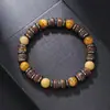 Pulseira Espaçadora de Madeira 8mm Estilosa Pulseira de Uso Misto Suprimento Contas de Buda Ornamentos de Mão Presentes para Homens Vendas Diretas da Fábrica Feito à Mão