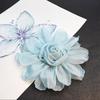 Accesorios de Flor de Rosa Seca Original de 13 cm Malla de Tela Estéreo Flor Grande Tocados Franceses Broches para Ropa Accesorios