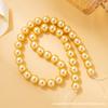 Perla de Imitación de Vidrio de Alta Calidad Shijia 296 Color Oro Claro Agujero Recto Cuentas de Vidrio diy Accesorios de Cuentas Sueltas Hilo de Cuentas para Collar