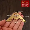 Protetor de Canto Metálico Xiangyun de Lado Único, Acessórios Bronze Antigo Estilo Chinês, Suporte de Canto de Cobre Três Lados, Protetor de Canto de Cobre de Ângulo Completo, Estilo Vintage