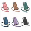 Adecuado para Apple 17Promax Carcasa Trasera para Teléfono con Billetera Multifuncional con Cremallera para Colgar en el Cuerpo Modelo 16E/15 con Ranura para Tarjetas