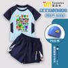 2025 Novo Jogo de Música Rhythm Box Fato de Banho Big Boy Roupa Dividida Infantil Verão Calção de Natação de Secagem Rápida terno