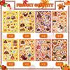 Adesivos de Conta de Mão de Peru para Crianças de Ação de Graças Folhas Caídas de Frutas de Outono Obrigado Feliz Patch de Suprimentos para Festas de Natal