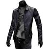 Ropa de cuero para hombre, nueva ropa de cuero de otoño, chaqueta de cuero de PU coreana con cuello alto para hombre, abrigo para hombre transfronterizo de una generación de cabello