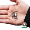1#-8# Anilla giratoria de rodamiento bidireccional Anilla en forma de 8 Accesorios para equipo de pesca Luya cinco piezas plata blanca material de acero inoxidable