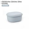 Tamaño pequeño especial para calentar en microondas, lonchera simple, tapa ovalada, recipiente para mantener la frescura, lonchera resistente a altas temperaturas con tapa para empleados de oficina