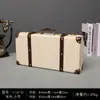 Maleta Vieja de Cuero Estilo Británico Maleta de Mano Estilo Europeo Maleta de Viaje Caja de Almacenamiento Maleta de Equipaje Maleta de Mano Accesorio Decorativo