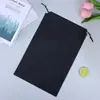 Bolsas de Tela No Tejida Lisas en Stock del Fabricante, Bolsas con Cordón Hechas a Mano para el Hogar y Viajes, Bolsas de Embalaje para Almacenamiento a Prueba de Polvo