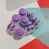 Fabricante em estoque fornecimento fivela de mola colorida para pão fivela de nariz de porco translúcida de furo duplo fivela de cordão de ajuste elástico de plástico