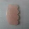 Venta al por mayor de fábrica jade en polvo natural raspador con forma de ola película raspadora de masaje de belleza con forma de ola gua sha
