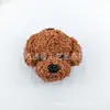 Chaveiro de Pelúcia Fofo de Cabeça de Cachorro Cacheado, Broche para Bolsa, Acessório de Cabelo, Joias Artesanais DIY, Acessórios para Roupas, Atacado