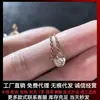 Qixi Kakaka Versão Alta V Pó Dourado Gema Anel Duplo Coração com Coração Aninhado Colar Pulseira de Luxo Leve Presente Qixi