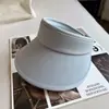 Sombrero de Sol Abierto Personalizado de Nuevo Estilo para Mujer, Hecho de Seda de Hielo, Adecuado para Actividades al Aire Libre, con un Ala Ancha, Color Sólido Sencillo, Sombrero de Sol Versátil
