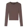 Camiseta de Manga Larga Elegante y Moderna Estilo Europeo y Americano Transfronteriza Z 2026 Nueva para Mujer al por Mayor en Amazon Cuatro Colores 4424802
