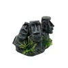 Decoraciones para acuarios, adornos para reptiles, estatuas de piedra de la Isla de Pascua, manualidades de paisajismo de resina, juego de figuras romanas antiguas