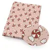Tela de algodón poliéster fina con estampado de patrón de serie navideña o tela impermeable o lona de poliéster tela para bolsa de patchwork hecha a mano DIY mantel camisa falda de pijama